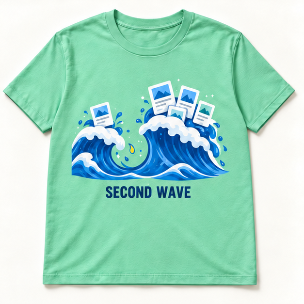 Two-Wave Rendering T-shirt